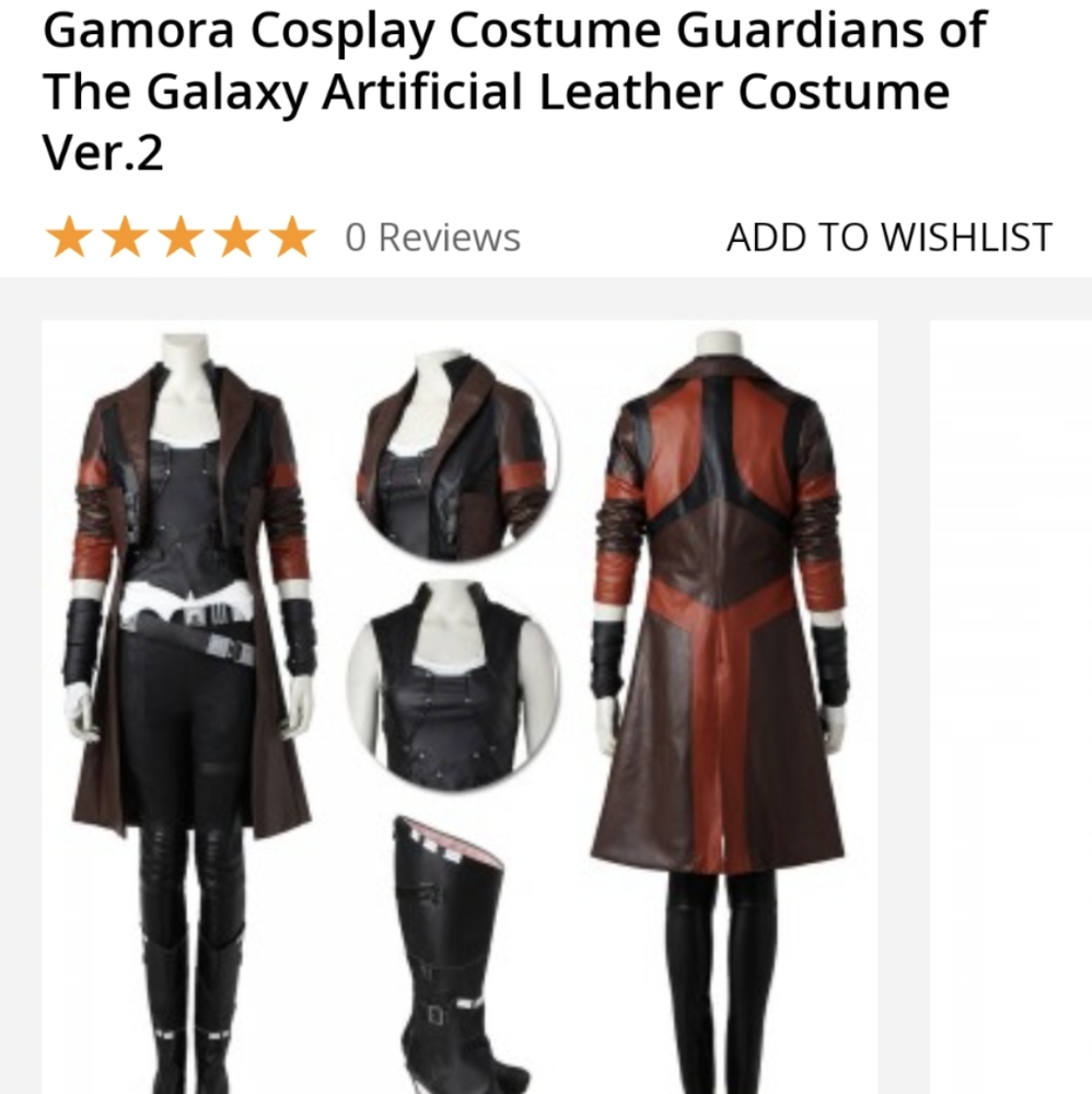 Guardians of the Galaxy 2 Gamora costume